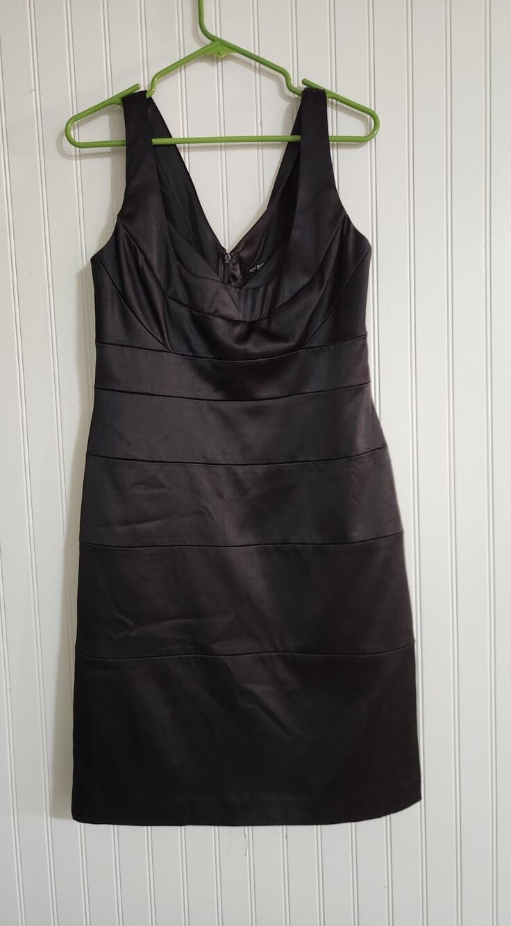 WHBM Sheeth Lined Bandage Flirty Cocktail Party Dress Size Sleeveless Black 12